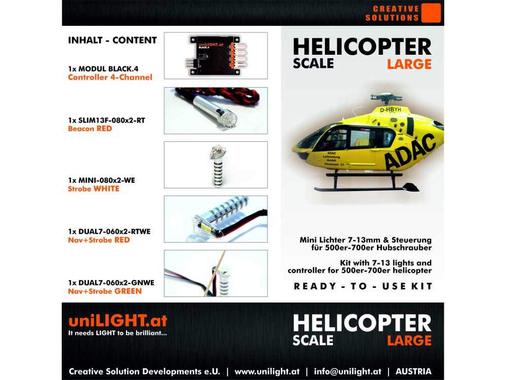 uniLIGHT HELISCALE-Large Beleuchtungsset