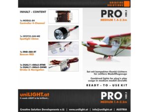 uniLIGHT PRO-Medium Beleuchtungsset
