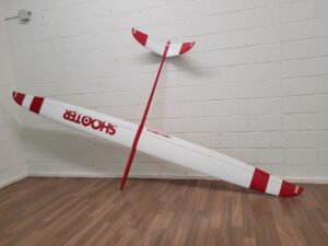 Shooter Elektro Segelflugzeug Spw 2800mm Voll CFK - rot grau gelb