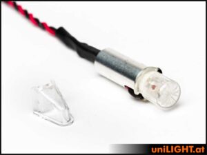 uniLIGHT 10mm SLIM Blitzlicht, 4W, KURZ - rot