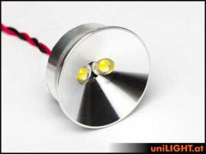 uniLIGHT 35mm Alu-Scheinwerfer, 4Wx2 - warmweiss