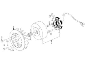 Stator / Lichtmaschine 1221450213 (4) Roller 125ccm/150ccm