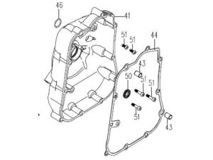 Kurbelgehäusedichtung 127002040030 (44) XYST260