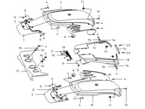 Nummernverschalung klein blau 357100000560 (17) zu XYST260