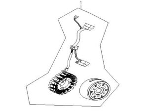 Stator und Rotor 27004030000 (1)  XYST260 / 300