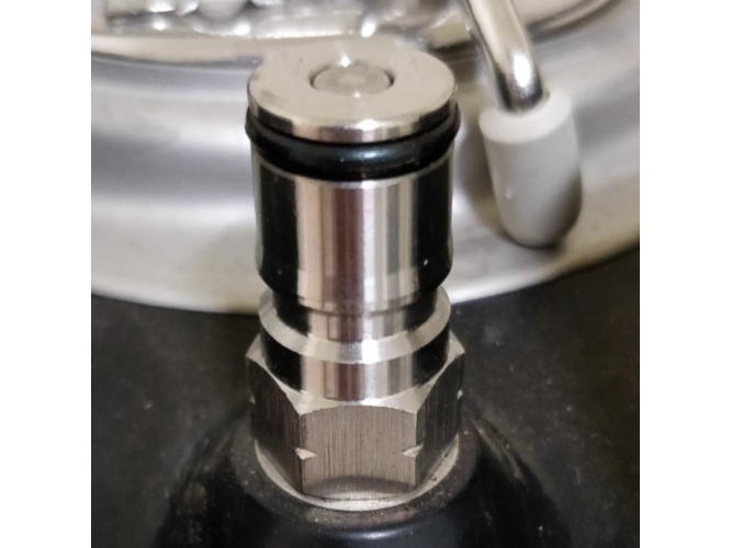 Kegland - Ball Lock CO2 Ventil für NC-KegTyp "Cornelius" Kugelanschluss – Bild 2