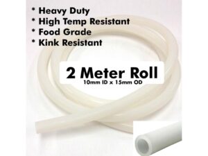 Kegland - Silikonschlauch 10x15 mm - 2 Meter - lebensmittelecht, hochbelastbar