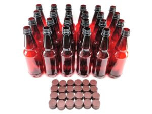 Kegland - PET Flaschen 500ml mit Schraubverschluss, braun 24 Stück