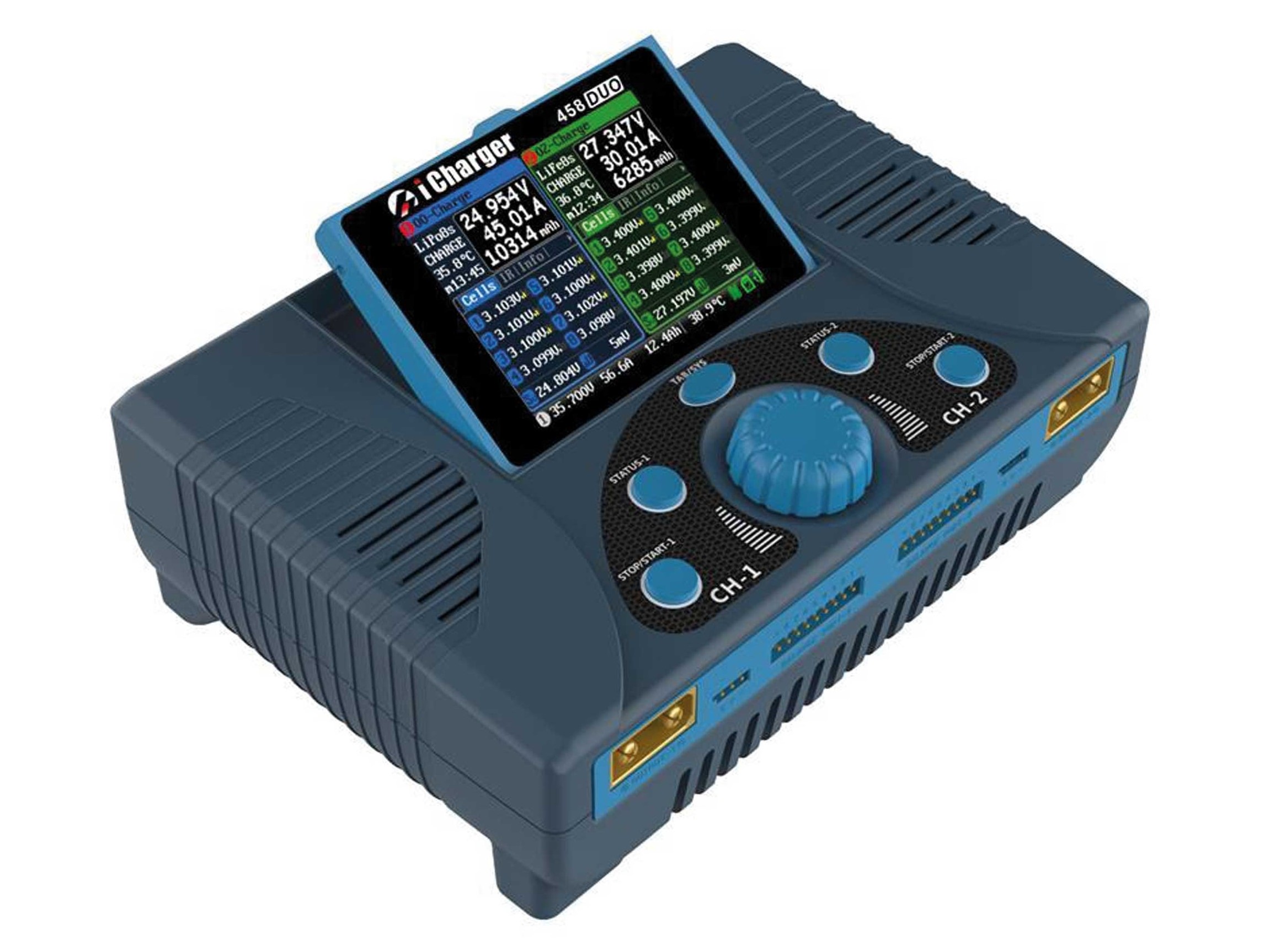 Junsi Ladegerät iCharger 458 Duo Multi Balance Doppellader, bis 2x 1600W