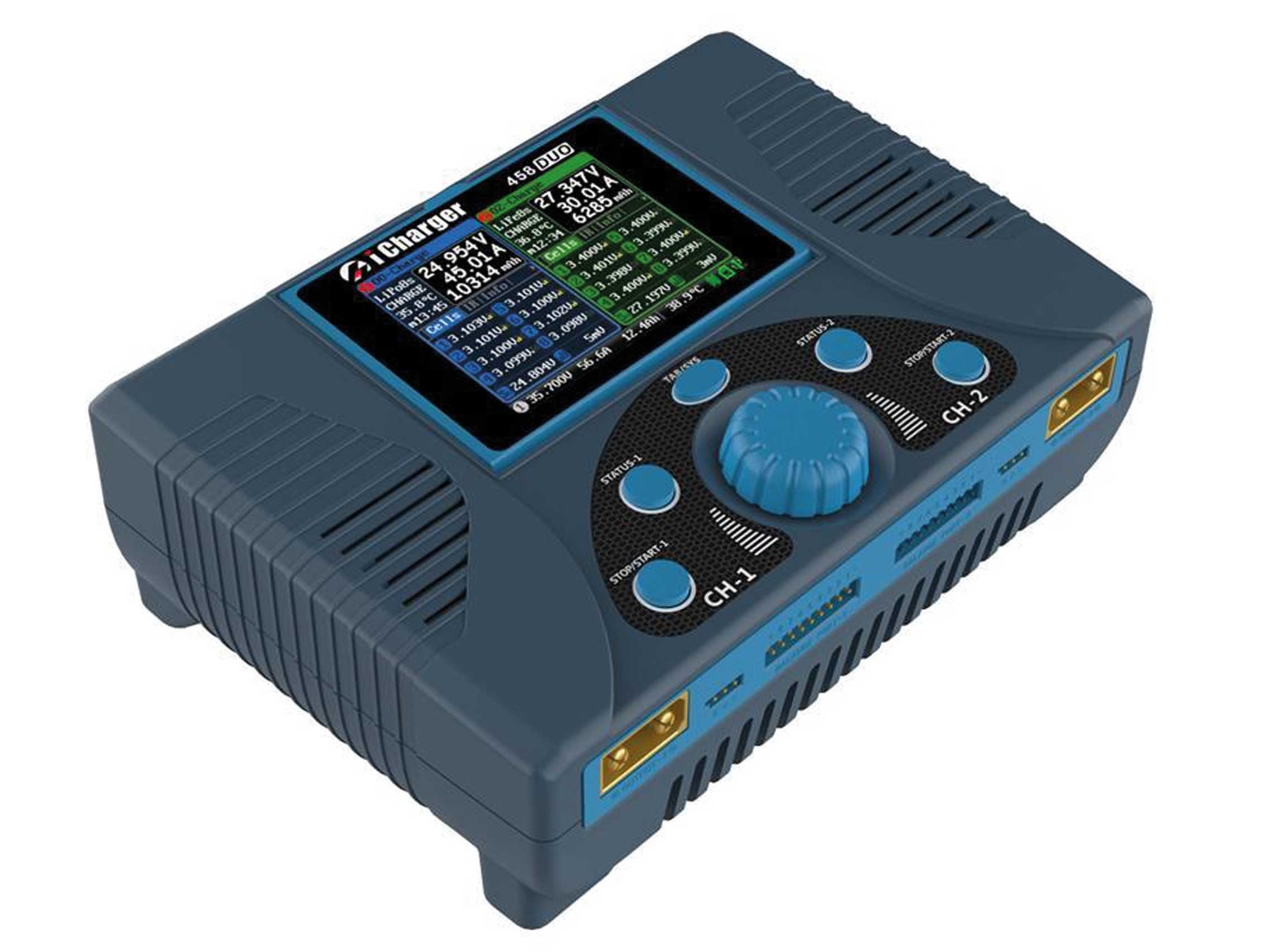Junsi Ladegerät iCharger 458 Duo Multi Balance Doppellader, bis 2x 1600W – Bild 2