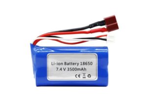 Akku Li-Ion 18650 - 2S / 7.4V, 3500mAh - T-Plug