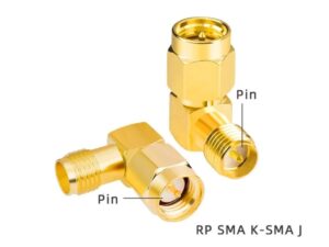 FPV L-Antennen-Adapter 1.2 - 5.8GHz SMA-J - RP-SMA-K