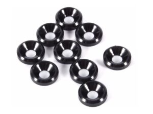 Unterlegscheibe für Senkschrauben - M3 - 7.5x2.4mm - SCHWARZ - 10er-Set