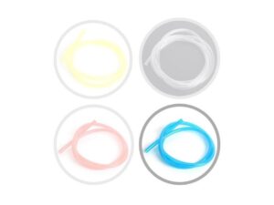 Treibstoffschlauch / Benzinschlauch 6x3.0mm Polyurethan - Benzin/Kerosen, 1 Meter - blau