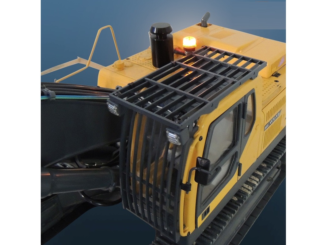 Steinschlagschutz / Kabinenschutzgitter zu Schaufelbagger Volvo EC360 1:14 – Bild 3