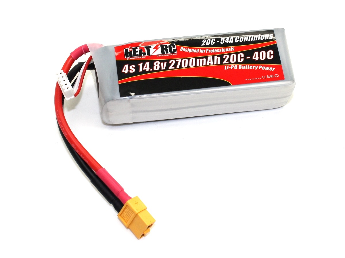 HEAT-RC, LiPo Akku 4S / 14.8V, 2700mAh 20C-40C - XT60