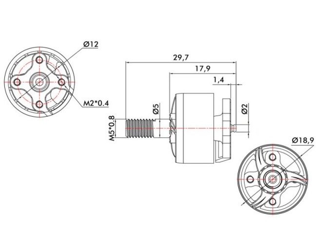 T-Motor F1507 3800KV - FPV Racing - Tiger Motor – Bild 4