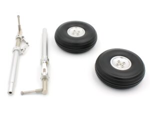 Fahrwerksbeine 205mm mit Rad-Satz 115mm zu100ccm CYModel Warbirds