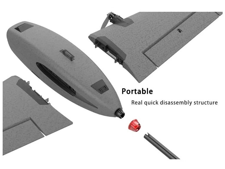 T1 Ranger - Twin Motor FPV Fixed Wing, Spw 730mm, KIT-Bausatz - HeeWing – Bild 2