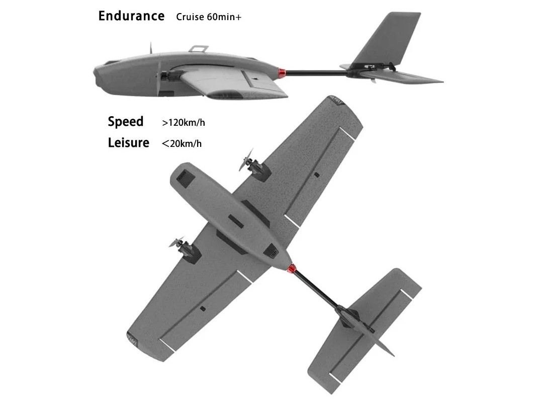 T1 Ranger - Twin Motor FPV Fixed Wing, Spw 730mm, KIT-Bausatz - HeeWing – Bild 5