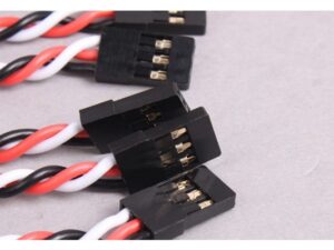 Patchkabel Stecker auf Stecker, JR/Futaba, Twisted 15cm lang 22AWG