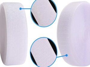 Klettband / Velcro 20mm - Rolle 5 Meter - weiss
