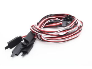 Servo-Verlängerungskabel 45cm, 26AWG 0.13mm², mit Sicherungshaken