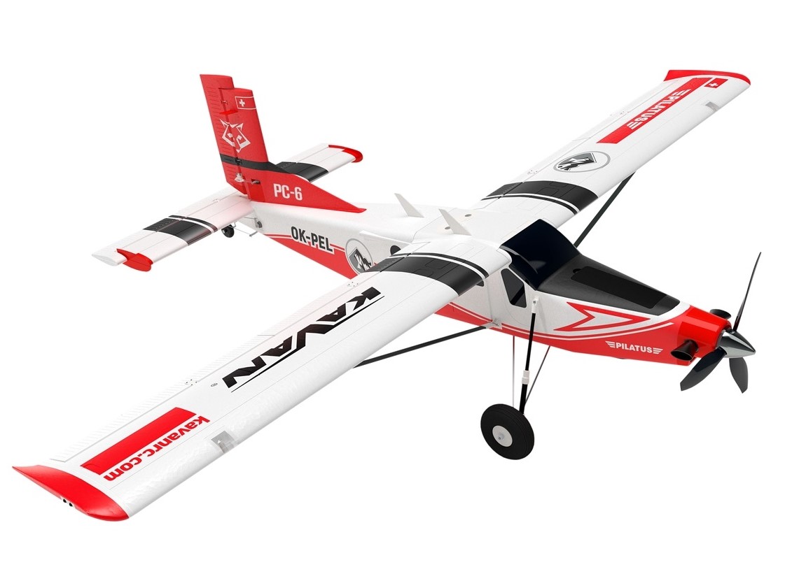 Kavan Pilatus Porter PC-6 - Spw 1500mm - PNP-Set - rot