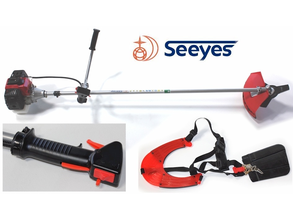 Betriebsbereit Rasentrimmer Motorsense G03-A 43ccm mit Metallblatt