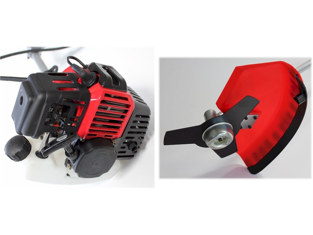 Betriebsbereit Rasentrimmer Motorsense G03-A 43ccm mit Metallblatt – Bild 2