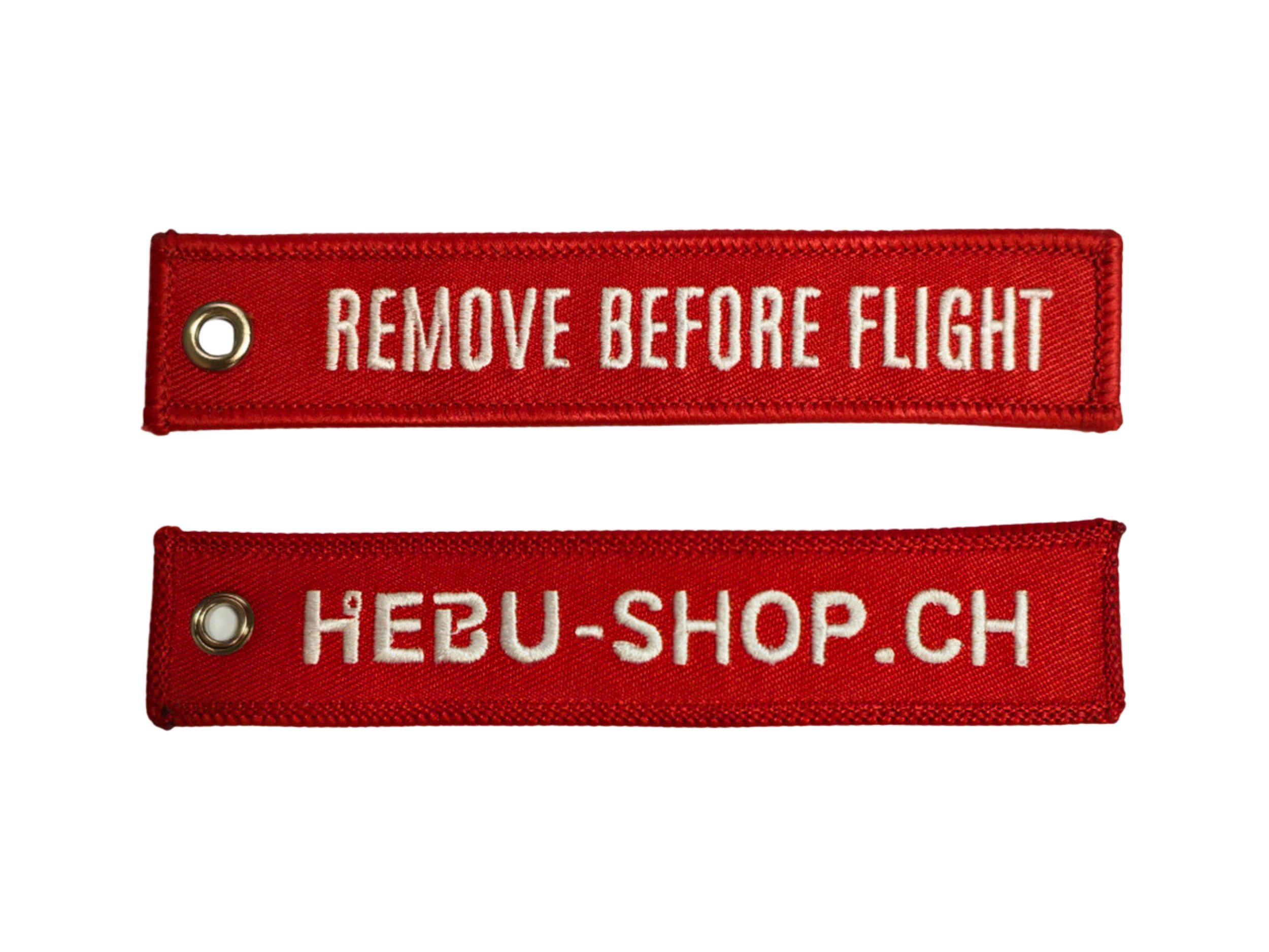 Schlüsselanhänger Remove Before Flight
