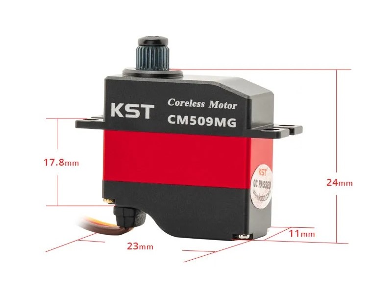 KST Servo CM509MG HV - 11mm - 6.0 kg Stellkraft – Bild 3