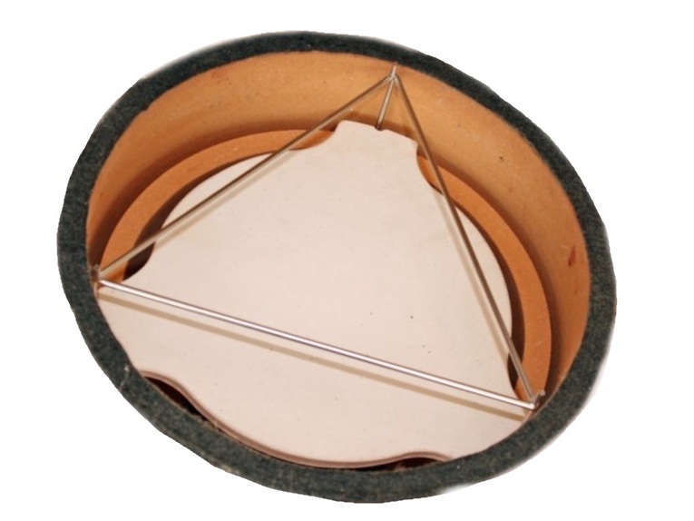 Keramik Deflektorstein/Hitzeverteiler, zu Grill mit 46/53cm Durchm. – Bild 2