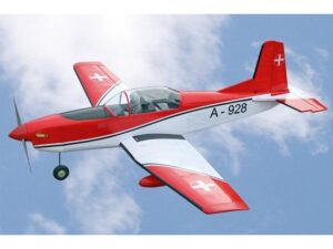Pilatus PC-7 im Swiss-Design, Spw 1540mm, ARF-Set von VQ-Models - VQA097