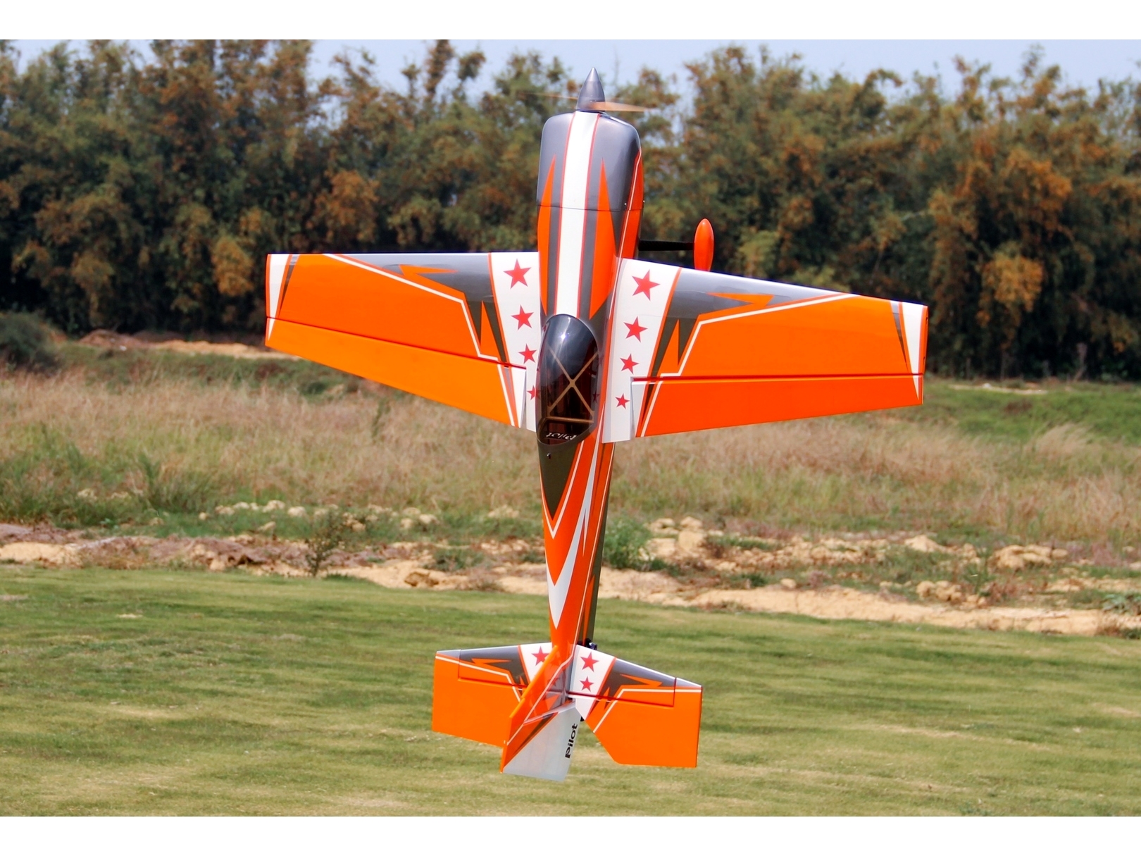 Bügelfolie / Modellbaufolie - 640x200mm - orange - Laser - Pilot-RC