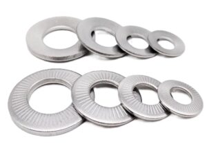 Unterlegscheibe - Unterlagsscheibe - gerippt - M3 - Edelstahl - Set a 5 Stück