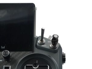 FrSky Schalter Kappe aus Metall - kurz - schwarz - zu Sender wie X18 / X20