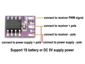 Brush Regler ESC für Bürstenmotoren, 10A, 3.5 - 6.0 Volt - 8x10mm