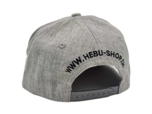 HEBU Snapback Cap Schirmmütze grau - L 58cm