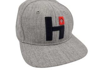 HEBU Snapback Cap Schirmmütze grau - S 54cm