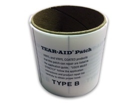 Reparaturset gross Tear-Aid Type B Silber für PVC und Vinyl 7.6 x 150cm