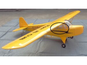 Seitenscheiben-Set zu Piper J3 - gelb, Spw 4000mm, Skysun