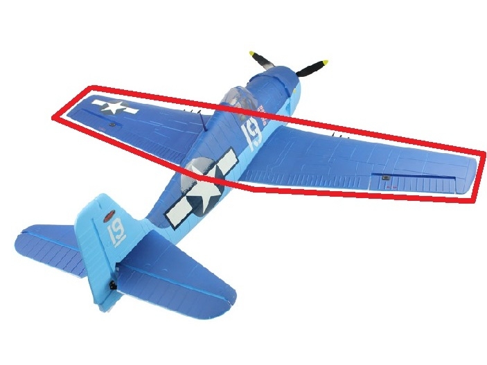 Tragflächen zu F6F Hellcat 1270mm von Dynam