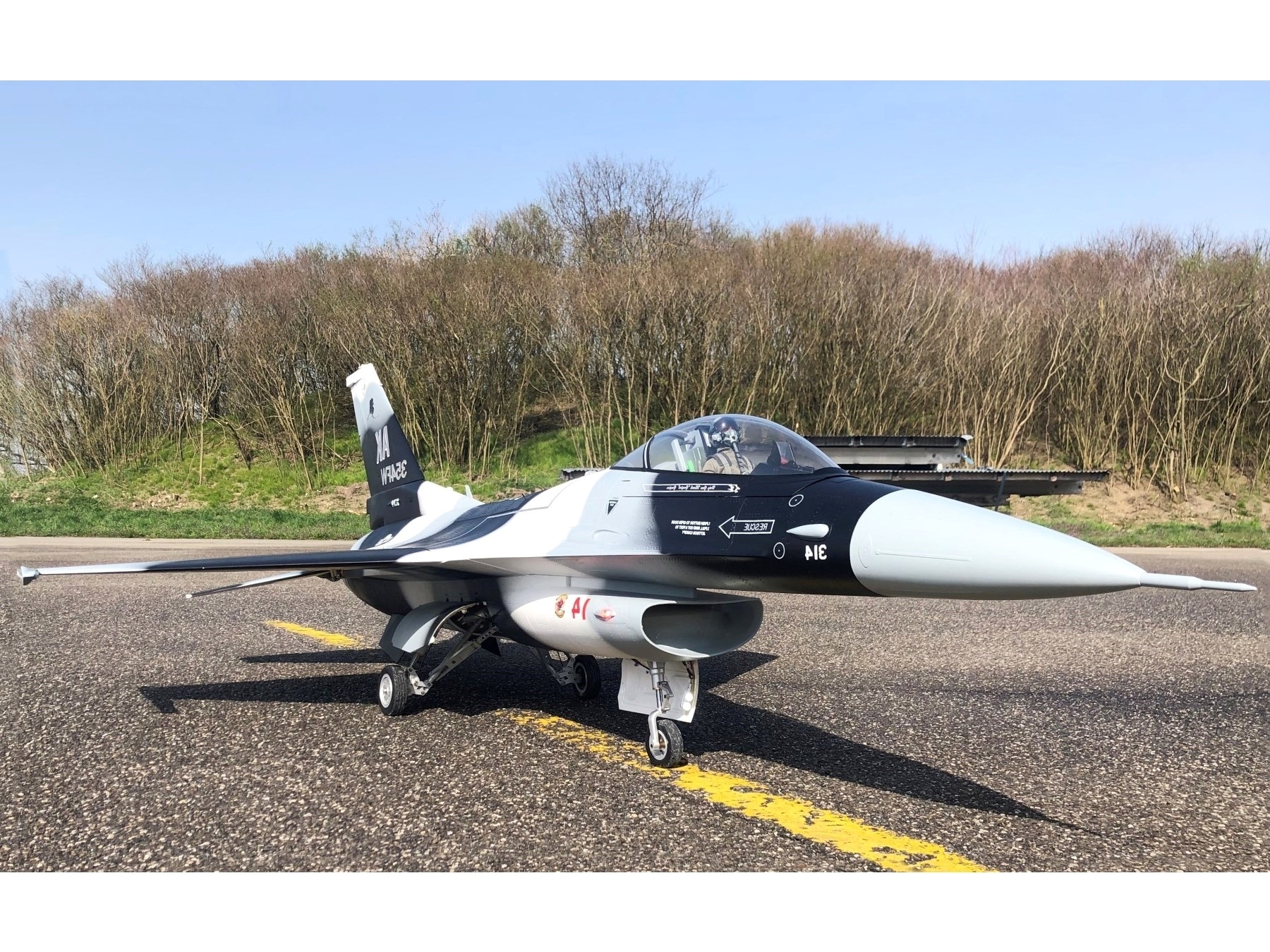 TopRC Model F-16 Camo Grey - Full Composite Scale Jet, Spw 1630mm, ARF-Set – Bild 2