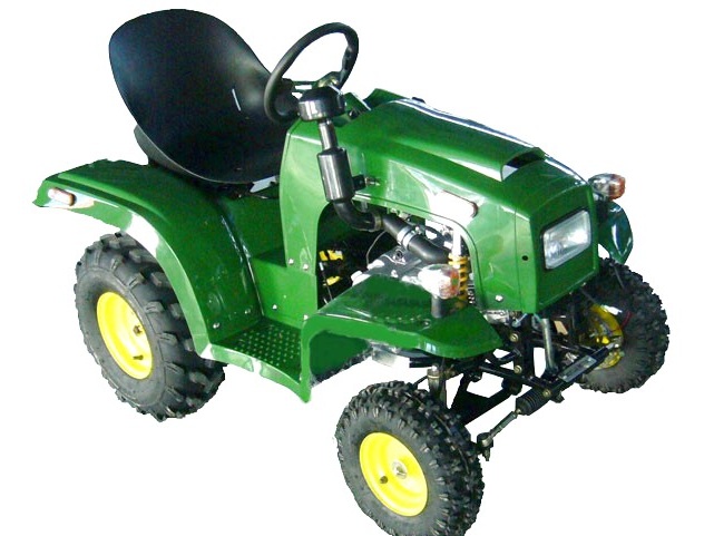 Plastik-Verschalung dunkelgrün zu Mini-Traktor