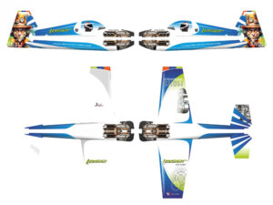 Laser XL blau - Spw 1060mm, KIT-Version aus EPP von RC-Factory