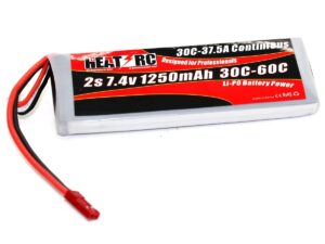 HEAT-RC, LiPo Akku 2S / 7.4V 1250mAh 30C - JST