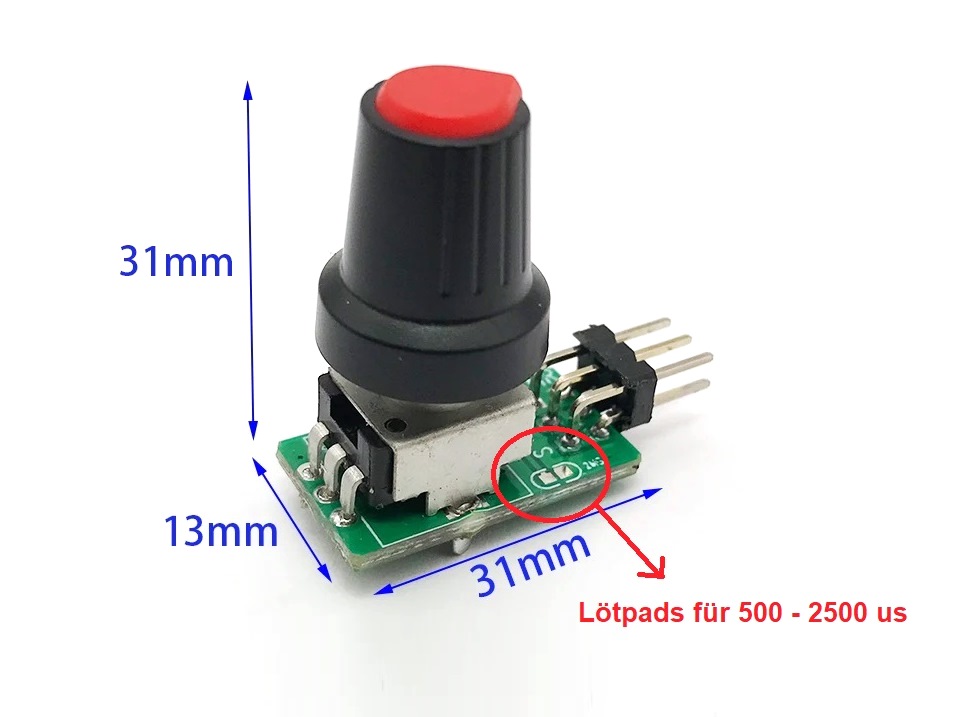 Mini-Servotester, ESC-Tester 3 - 8 Volt, PWM Signal Output – Bild 3