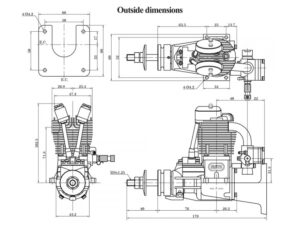 Saito FG-21 Benzinmotor 20.9ccm