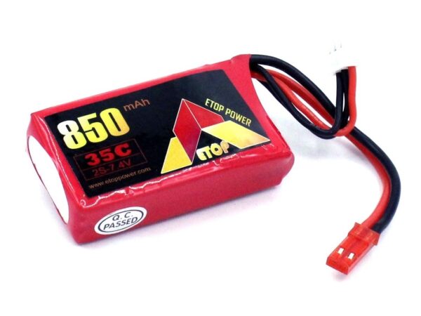 LiPo Akku 2S / 7.4V, 850mAh 35C - JST ETOP
